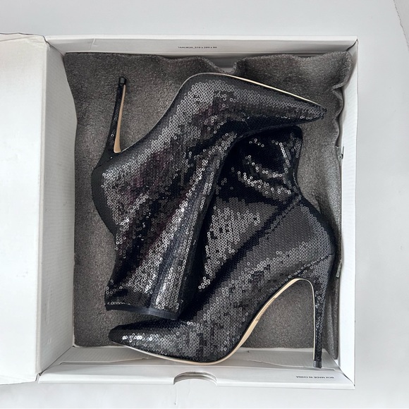 Women's Aldo Cirelle-92 Sequined Black Stretch Stiletto Size 7 - Picture 8 of 17